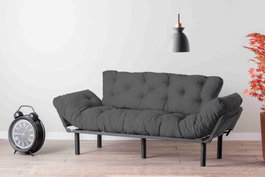 Atelier Del Sofa Nitta Triple - Sofá-Cama de 3 Plazas Gris